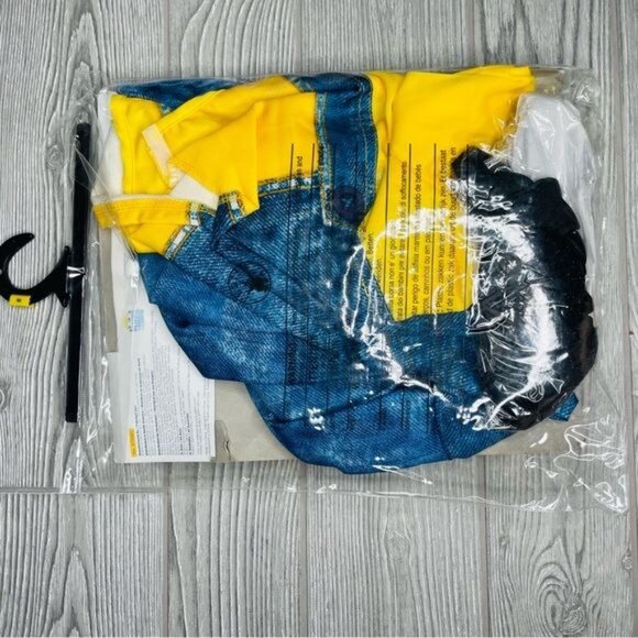 Nwt Women’s minion costume dress , goggles , gloves s 2-6 Halloween dress up - Picture 4 of 4